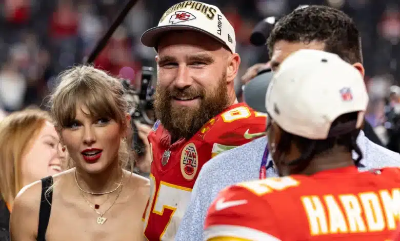 Taylor Swift and Travis Kelce